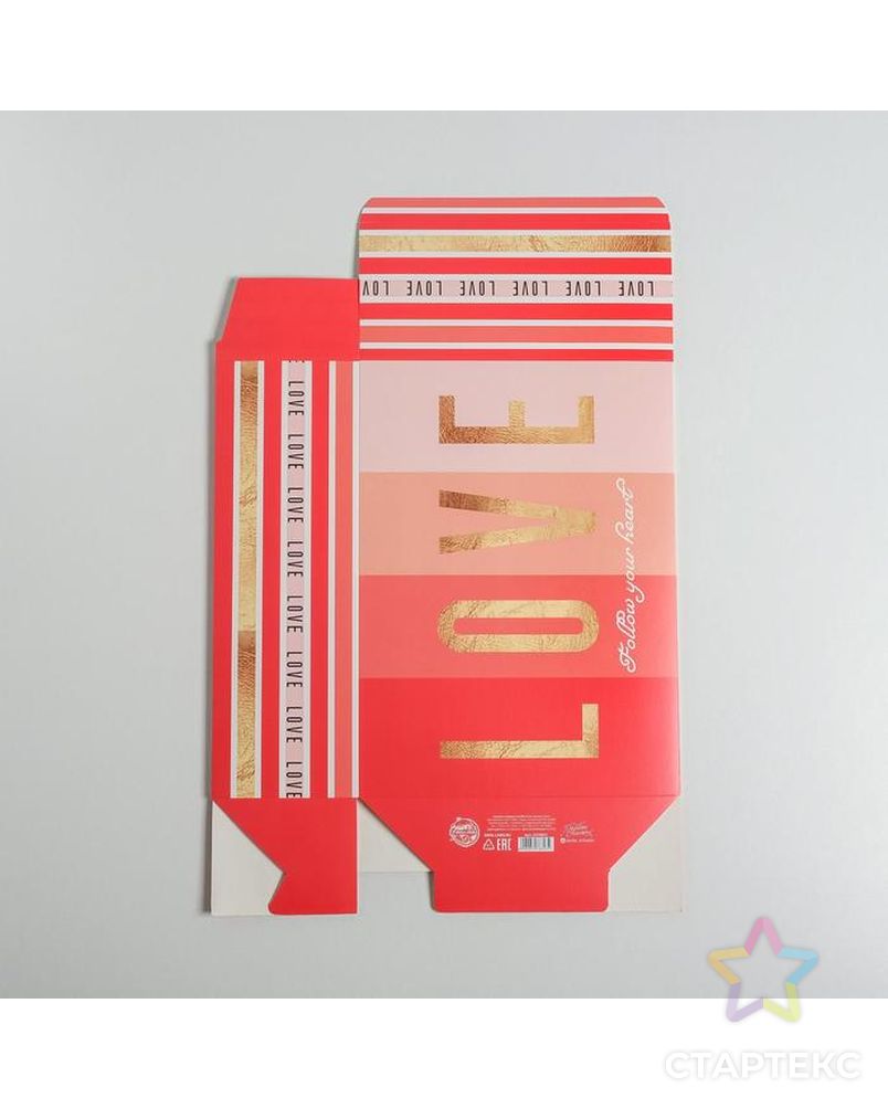 Коробка складная «Любовь», 22 × 30 × 10 см арт. СМЛ-116923-1-СМЛ0005276623 3