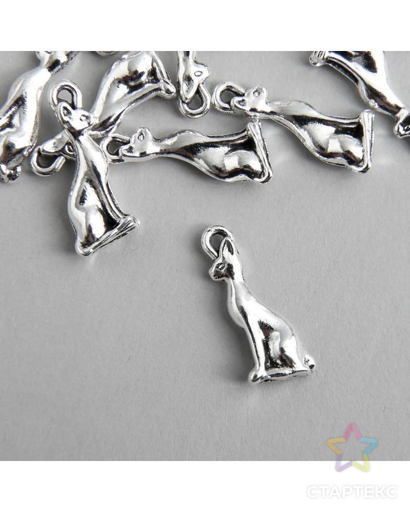 Декор для творчества металл "Сфинкс" серебро 2х0,8 см арт. СМЛ-144720-1-СМЛ0005279235 1