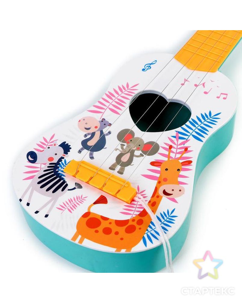 Игрушка музыкальная "Гитара зоопарк", цвета МИКС арт. СМЛ-140610-1-СМЛ0005284114 3