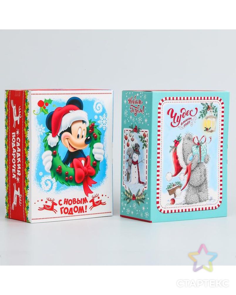 Коробка подарочная складная "С новым годом!", Disney арт. СМЛ-93060-1-СМЛ0005285478 1