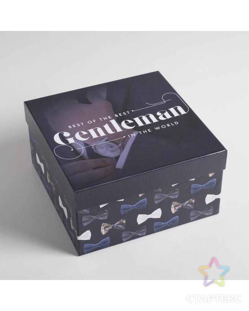 Набор подарочных коробок 5 в 1 «Джентельмен», 14 × 14 × 8‒22 × 22 × 12 см арт. СМЛ-119525-1-СМЛ0005285720 4