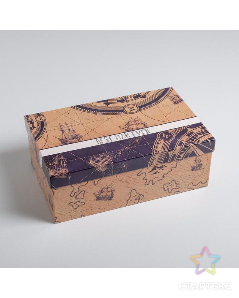 Набор подарочных коробок 6 в 1 «Морской», 22.5 × 12.5 × 7.5‒34.5 × 25.5 × 12.5 см арт. СМЛ-118328-1-СМЛ0005292700 3