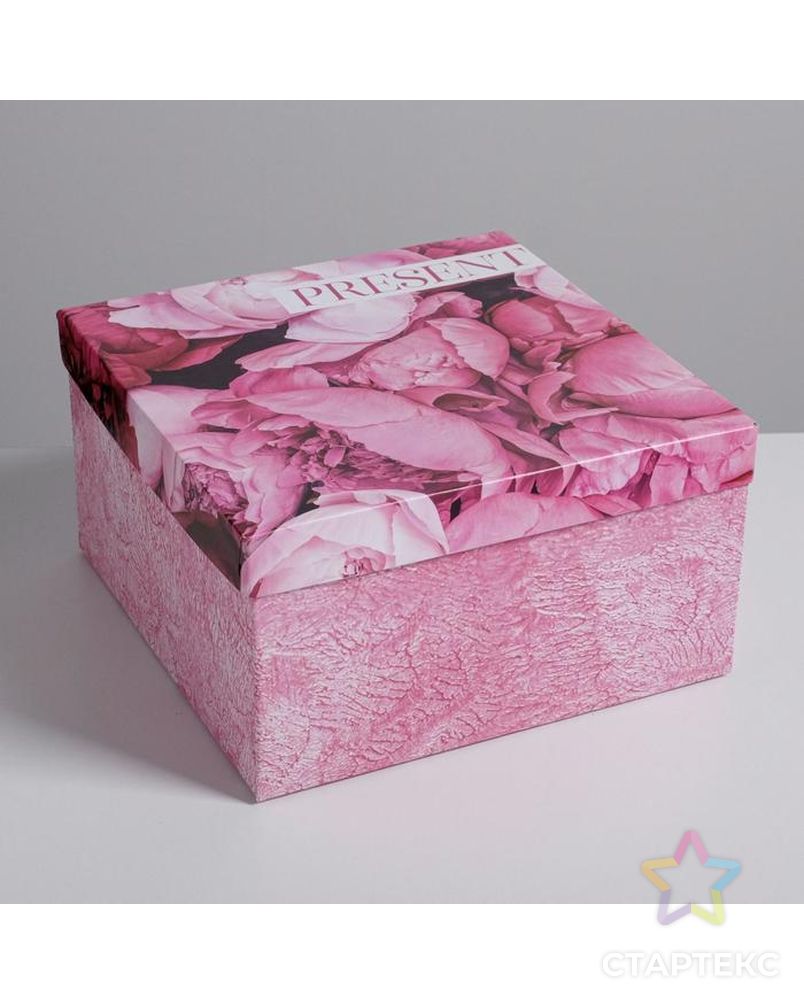 Набор подарочных коробок 10 в 1 «Цветочный», 10.2 × 10.2 × 6‒28.2 × 28.2 × 15 см арт. СМЛ-112427-1-СМЛ0005294098 6