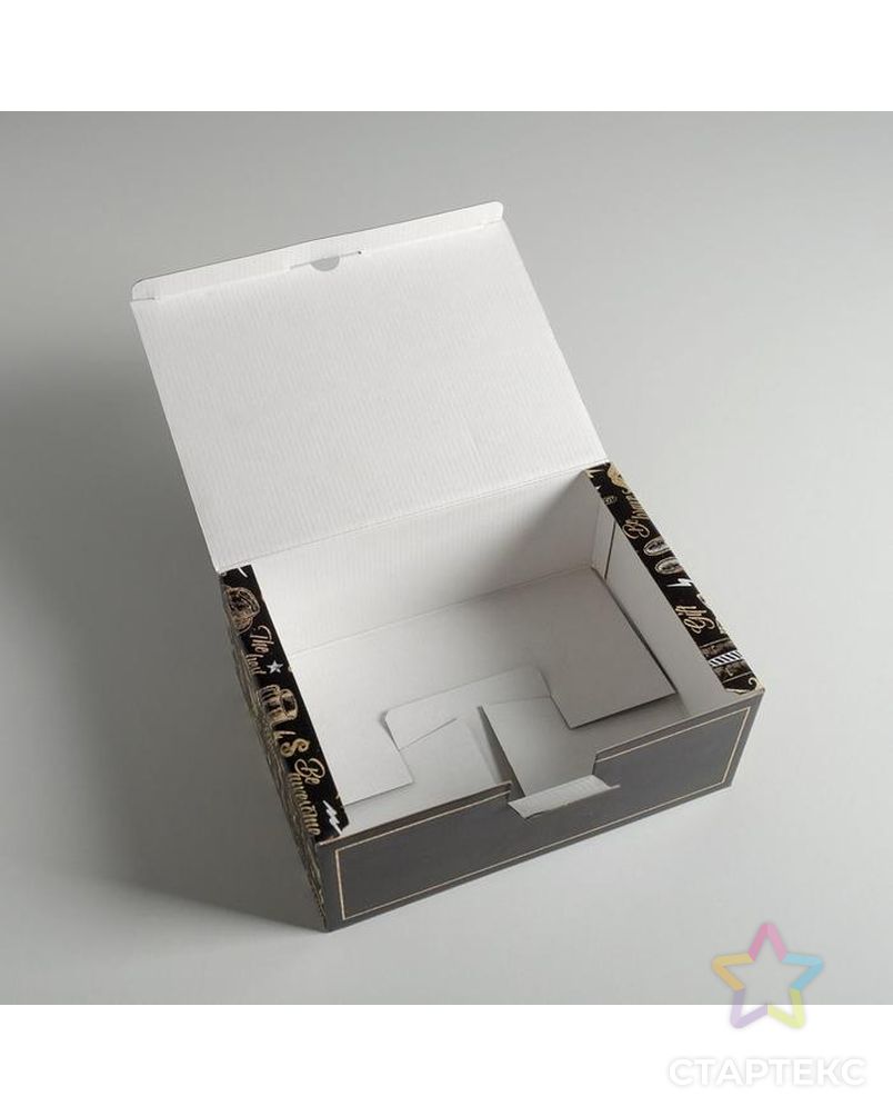 Коробка сборная «Джентельмену», 26 × 19 × 10 см арт. СМЛ-117747-1-СМЛ0005294610 4