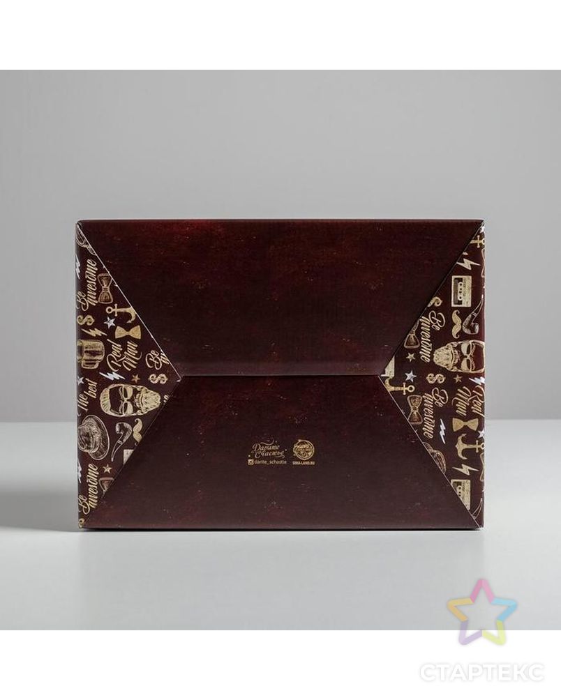 Коробка сборная «Джентельмену», 26 × 19 × 10 см арт. СМЛ-117747-3-СМЛ0005294617