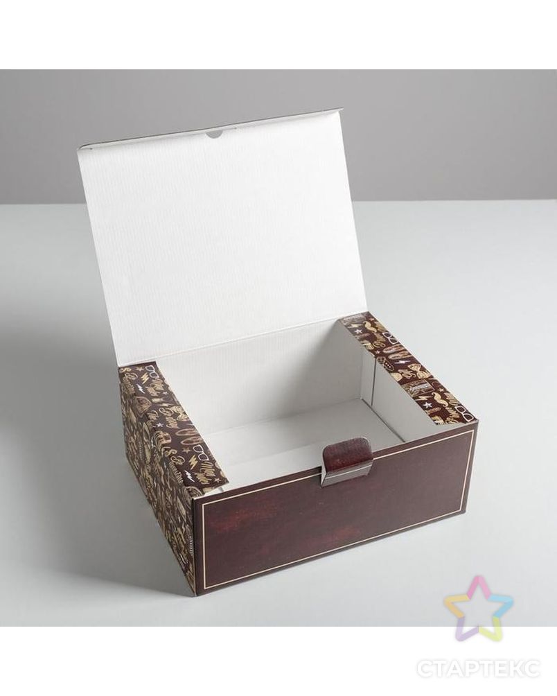 Коробка сборная «Джентельмену», 26 × 19 × 10 см арт. СМЛ-117747-3-СМЛ0005294617 4