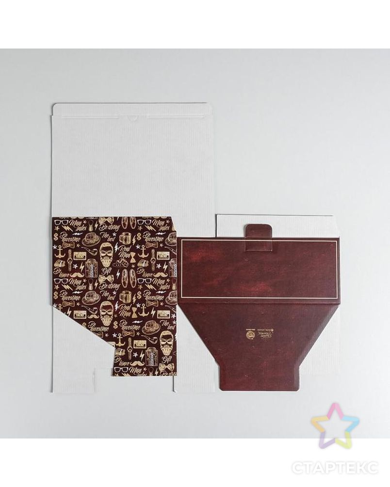 Коробка сборная «Джентельмену», 26 × 19 × 10 см арт. СМЛ-117747-3-СМЛ0005294617 6