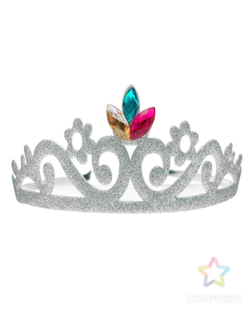 Корона на ободке "Царица", цвета МИКС арт. СМЛ-112562-1-СМЛ0005296787 1