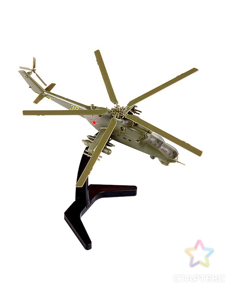 Набор сборной модели «Советский ударный вертолет Ми-24В», масштаб 1:144 арт. СМЛ-64585-1-СМЛ0000530129 2