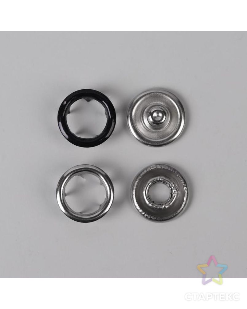 Кнопки рубашечные д.0,95см (D071 черный металл) арт. СМЛ-117490-1-СМЛ0005306569