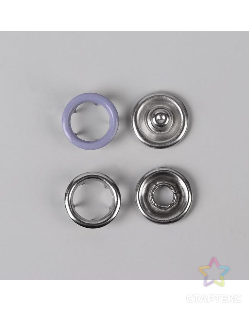Кнопки рубашечные д.0,95см (D272 серый металл) арт. СМЛ-117491-1-СМЛ0005306570 2