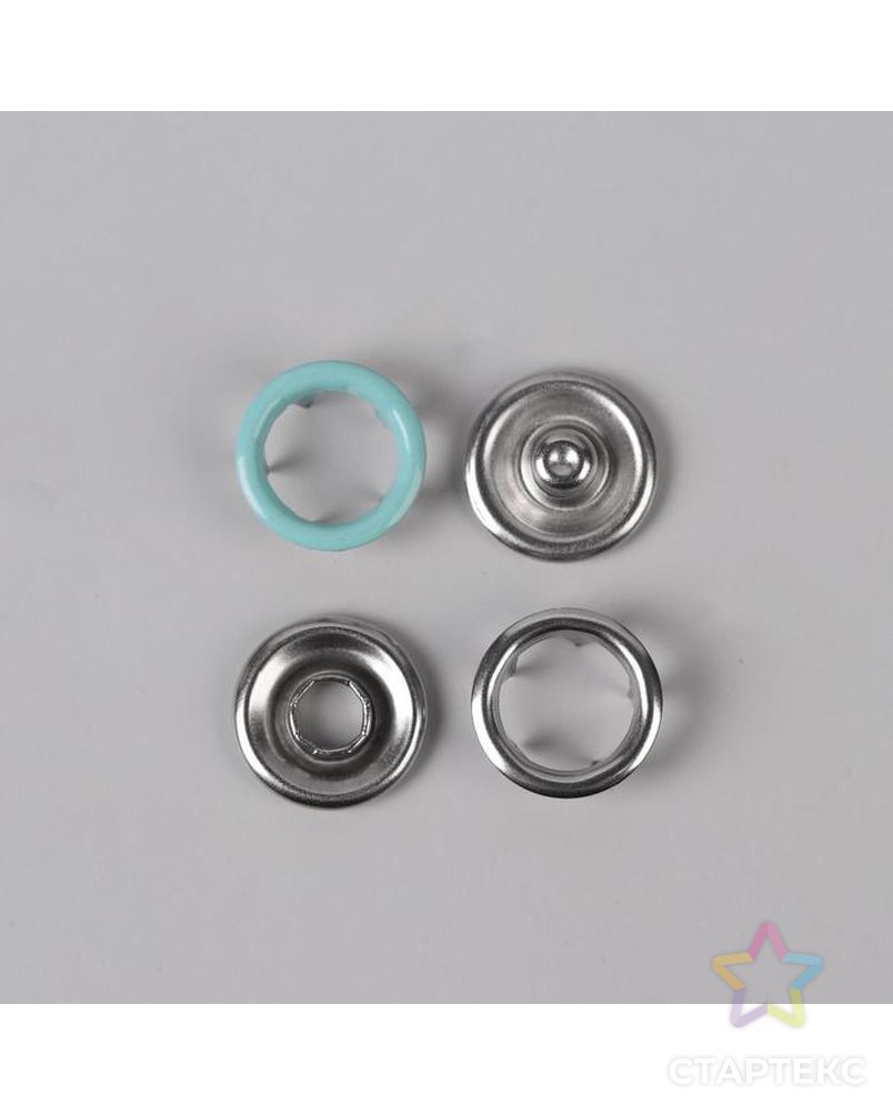 Кнопки рубашечные д.0,95см (D533 мятный металл) арт. СМЛ-117493-1-СМЛ0005306572 2