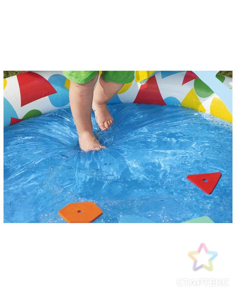 Бассейн надувной детский Splash & Learn 120 x 117 x 46 см с навесом 52378 арт. СМЛ-139800-1-СМЛ0005309767 4