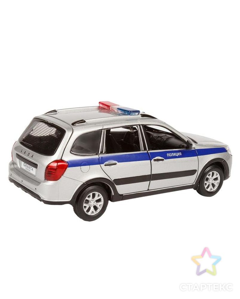 Машина металлическая «Lada Полиция» 1:24, цвет серебряный, открываются двери, капот и багажник, световые и звуковые эффекты арт. СМЛ-94678-1-СМЛ0005354106 4