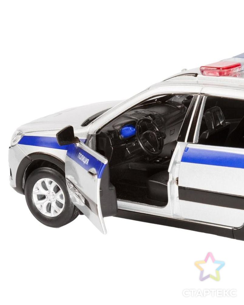 Машина металлическая «Lada Полиция» 1:24, цвет серебряный, открываются двери, капот и багажник, световые и звуковые эффекты арт. СМЛ-94678-1-СМЛ0005354106 5