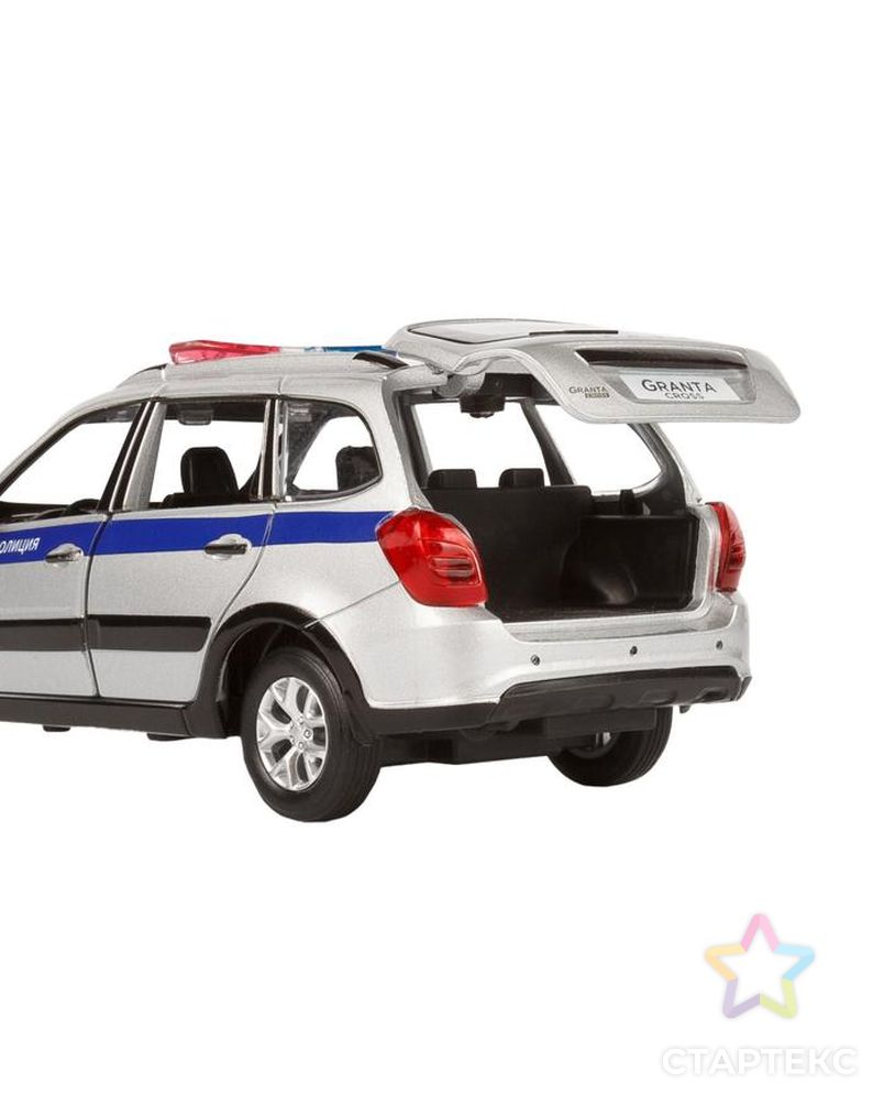 Машина металлическая «Lada Полиция» 1:24, цвет серебряный, открываются двери, капот и багажник, световые и звуковые эффекты арт. СМЛ-94678-1-СМЛ0005354106 8