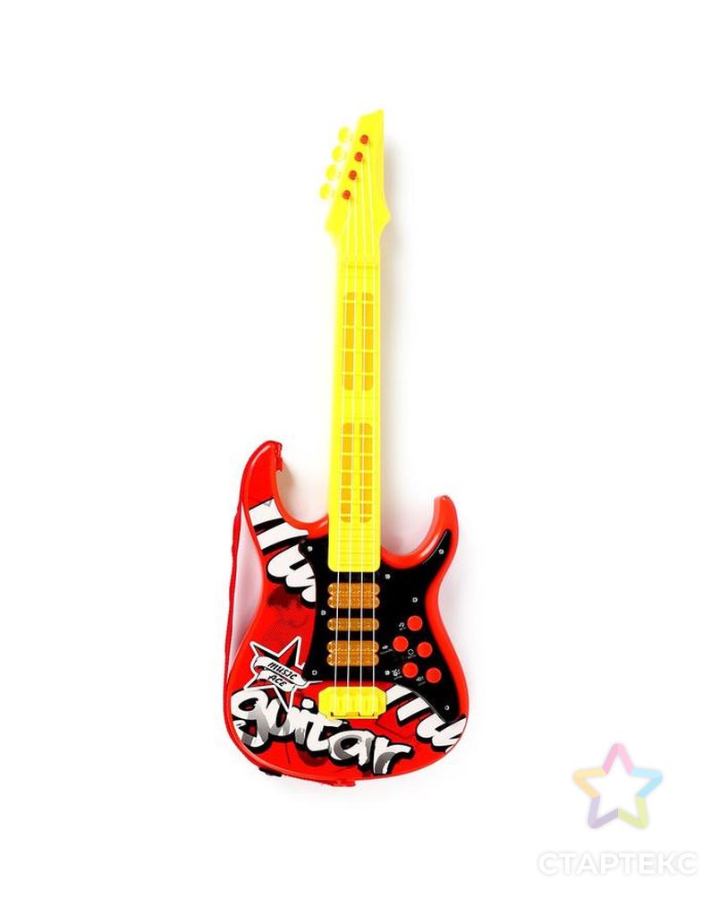 Игрушка музыкальная - гитара "Соло", световые и звуковые эффекты, работает от батареек арт. СМЛ-138054-1-СМЛ0005354639 4
