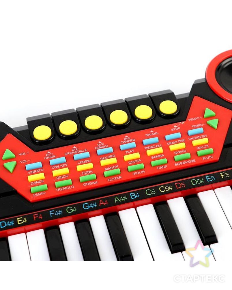 Синтезатор "Шоумэн", 37 клавиш, работает от батареек арт. СМЛ-140642-1-СМЛ0005354655 2