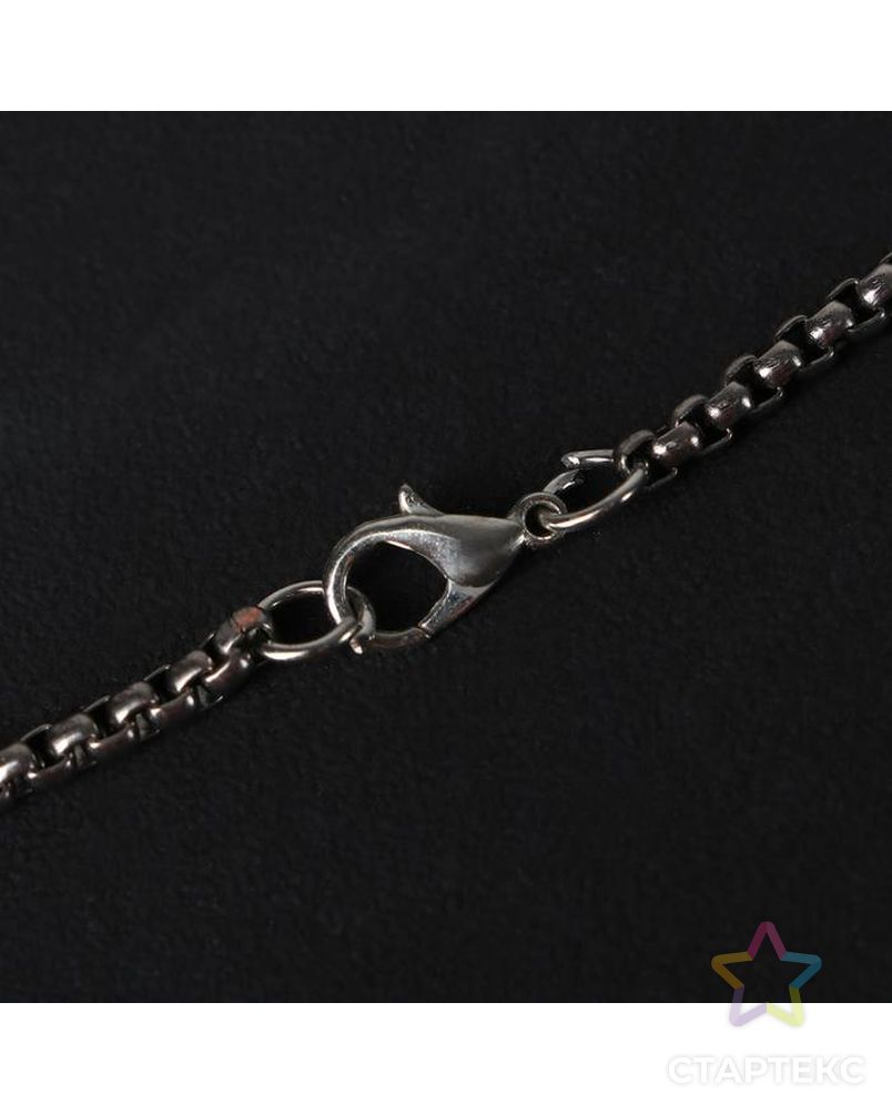 Кулон "Помпеи" компас, цвет чёрный в серебре, 70 см арт. СМЛ-141499-1-СМЛ0005358128 2