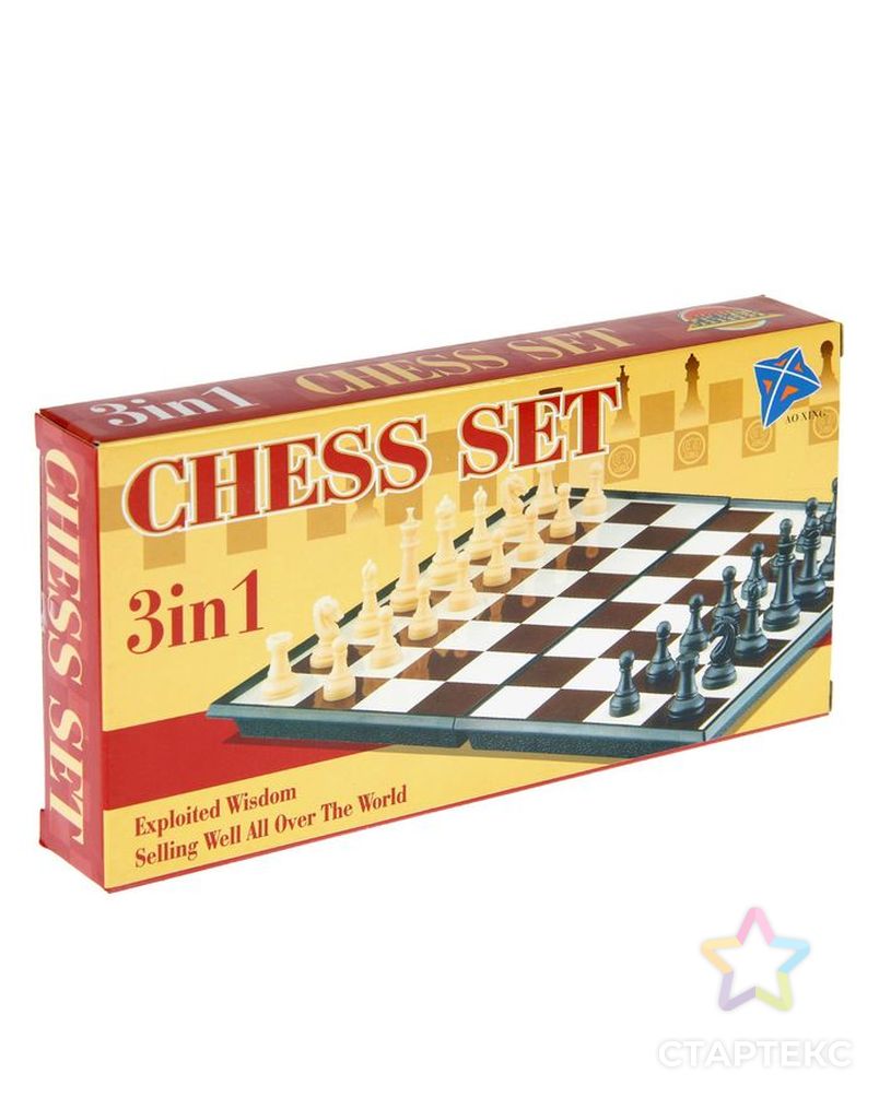 Настольная игра набор 2 в 1 "Баталия": шашки, шахматы,  доска пластик 20х20см арт. СМЛ-65599-1-СМЛ0000536140 6