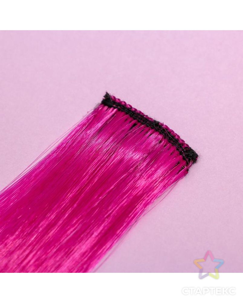 Цветные пряди для волос «Самой милой», (малиновый) 50 см арт. СМЛ-138281-1-СМЛ0005367291 2
