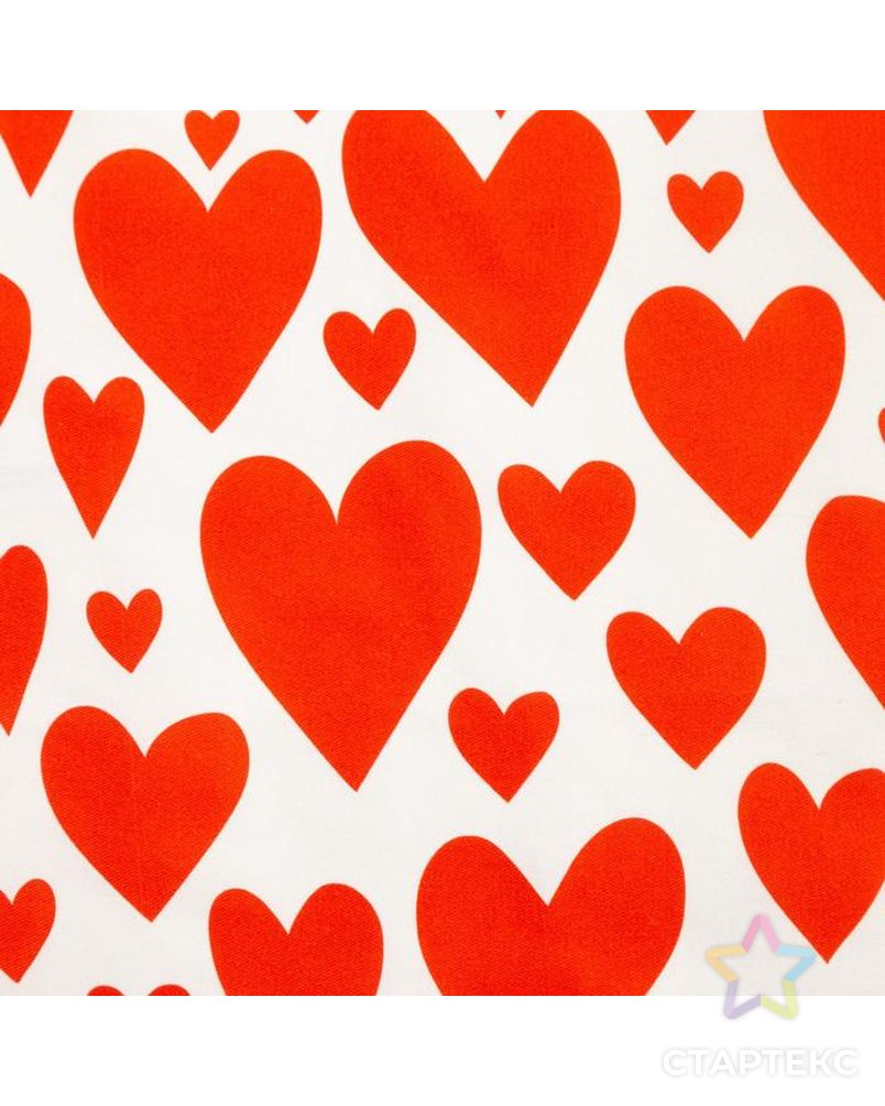 Полотенце "Этель" Red hearts 40х73см, 100% хл, саржа 190 г/м2 арт. СМЛ-129518-1-СМЛ0005376650 3