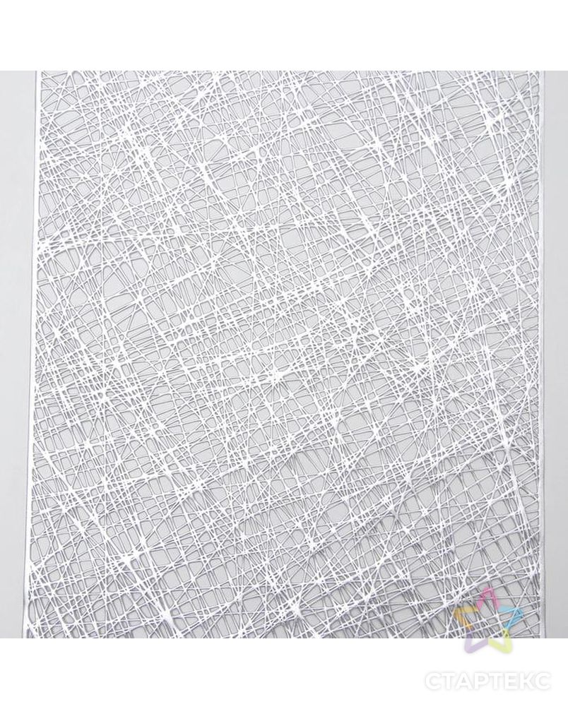 Дорожка для стола «Паутина», 33×150 см, цвет серебро арт. СМЛ-155711-1-СМЛ0005377939 2