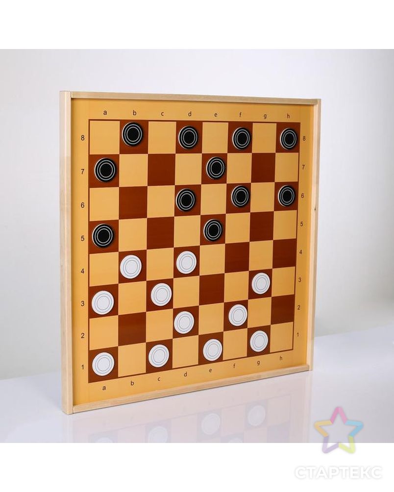 Шахматы и шашки демонстрационные магнитные 73х73х3.5 см арт. СМЛ-110564-1-СМЛ0005378462 3