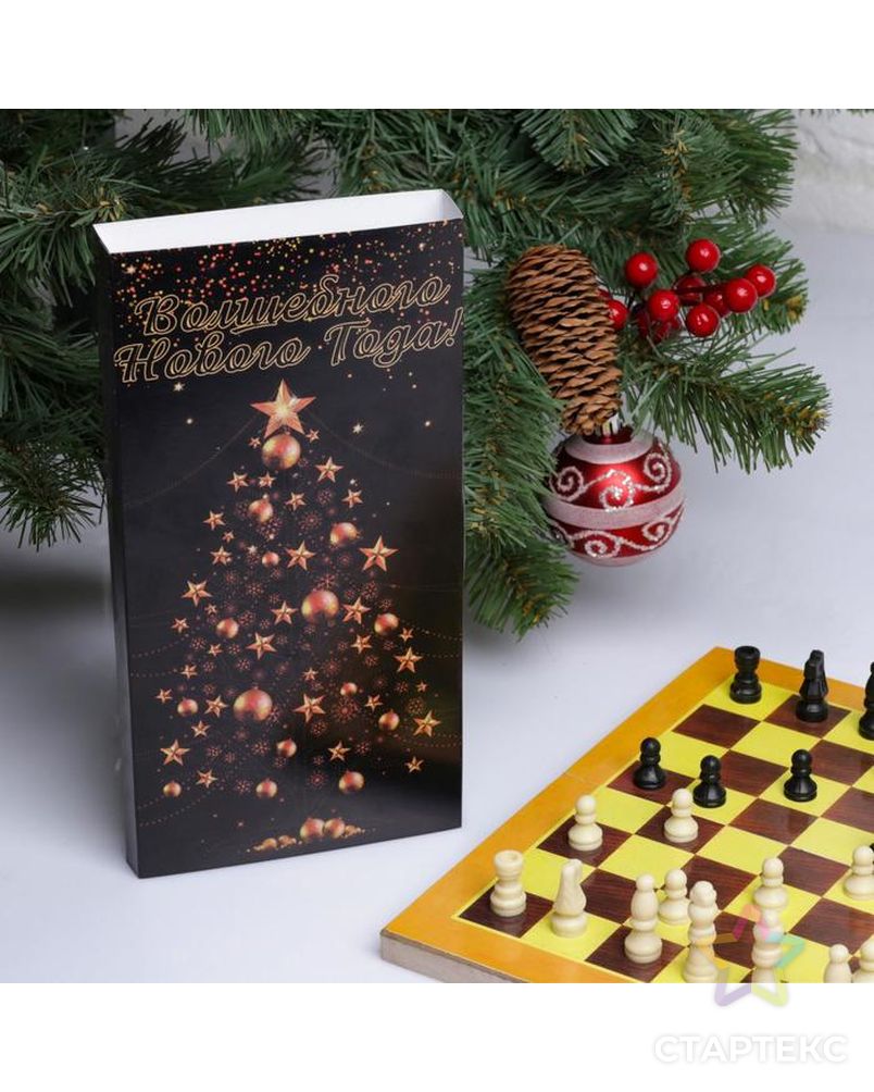 Шахматы "С Новым годом", дерево,  24х24 см арт. СМЛ-115752-1-СМЛ0005390172 1