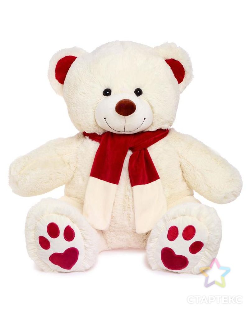 Мягкая игрушка «Медведь Кельвин», цвет молочный, 90 см арт. СМЛ-127796-1-СМЛ0005399512 1