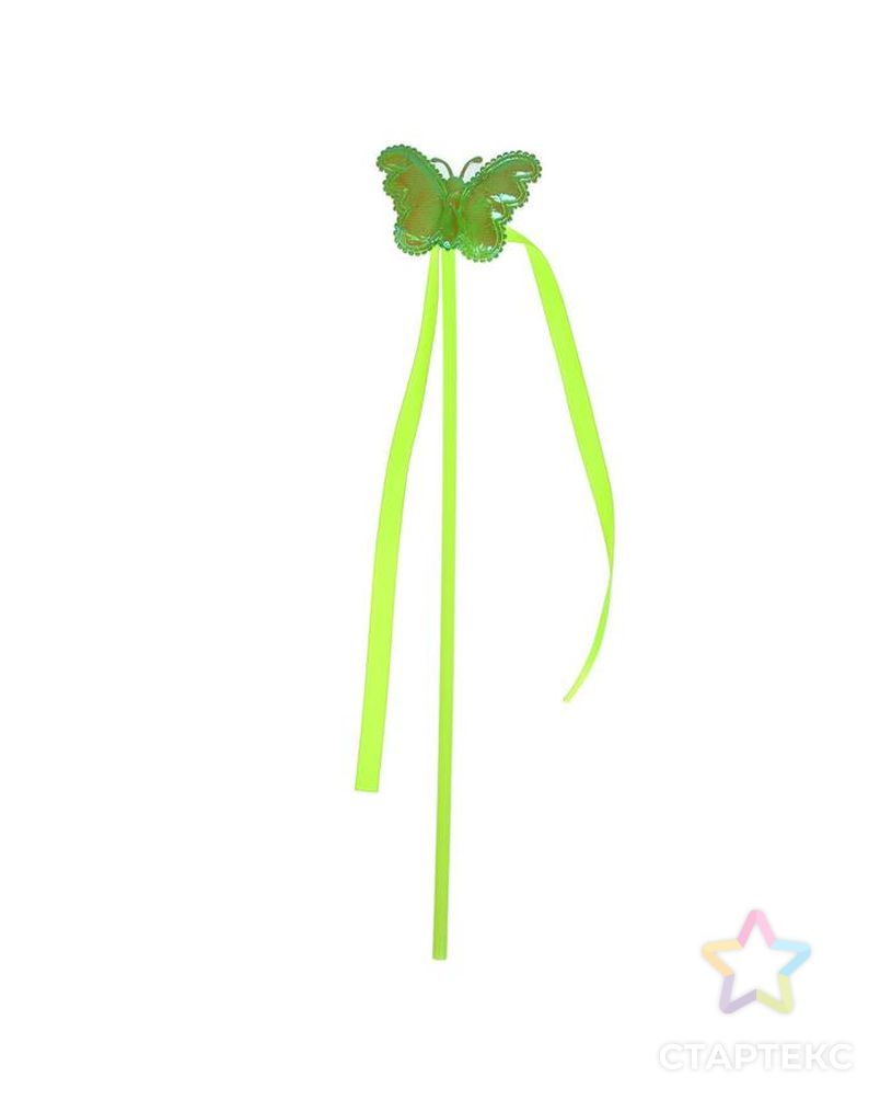 Карнавальный жезл «Бабочка», цвет зелёный арт. СМЛ-123000-1-СМЛ0005399920 1
