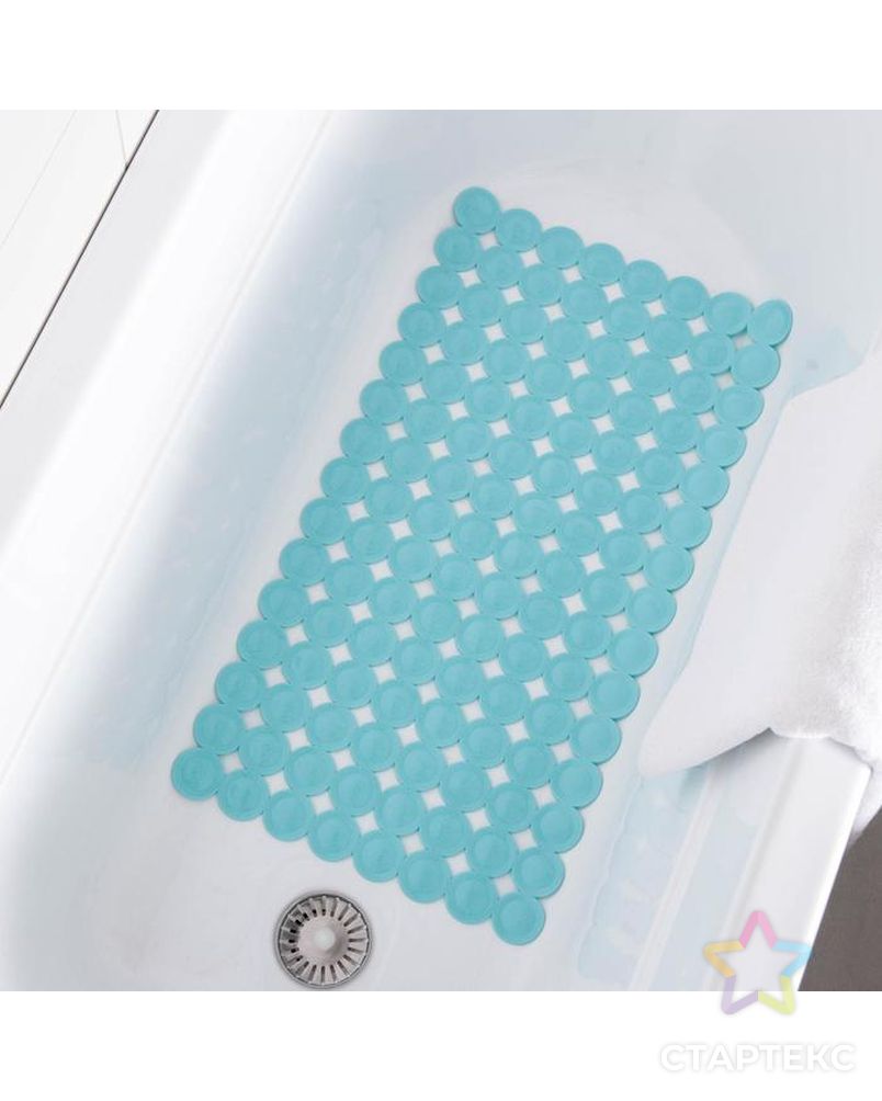 Коврик для ванны Доляна «Пузыри», 38×68 см, цвет МИКС арт. СМЛ-180437-1-СМЛ0005407207 3
