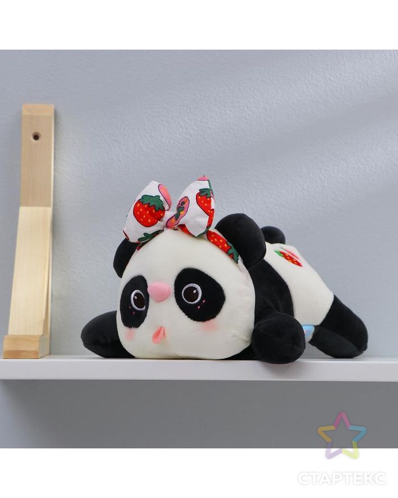 Мягкая игрушка "Панда с повязкой" цвет МИКС арт. СМЛ-133131-1-СМЛ0005415447 1