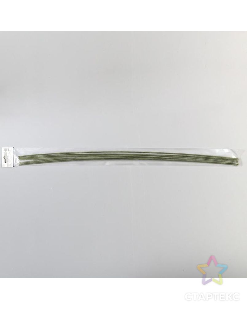 Набор проволоки для флористики d-2 мм, 60 см, 10 шт, зелёный арт. СМЛ-118637-1-СМЛ0005417253 3