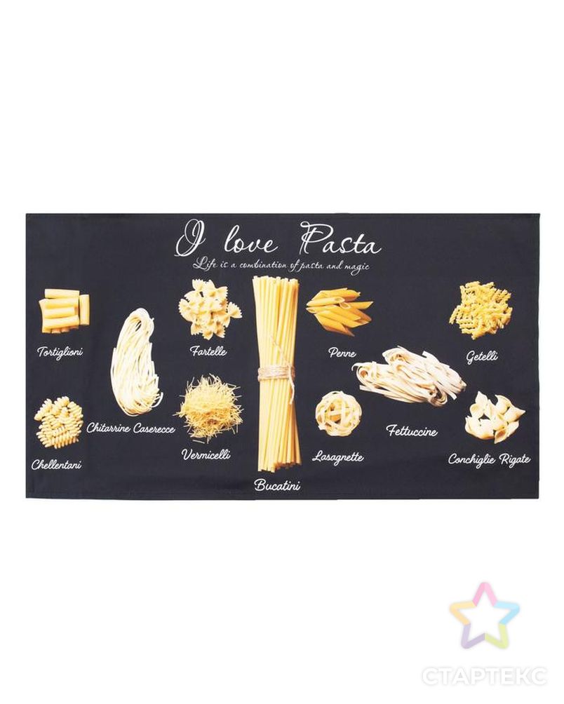 Полотенце "Этель" Pasta 40х73 см, 100% хл, саржа 190 гр/м2 арт. СМЛ-151124-1-СМЛ0005423076