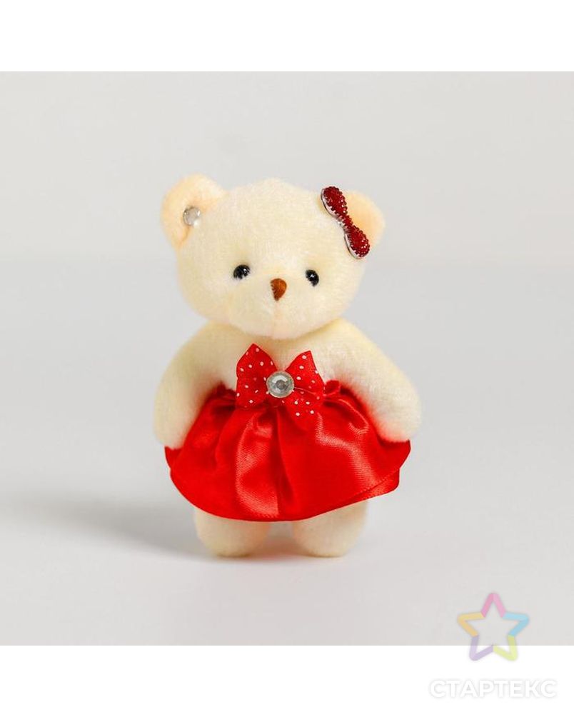 Мягкая игрушка "Мишка" на брелоке, цвет МИКС арт. СМЛ-138034-1-СМЛ0005428561 1