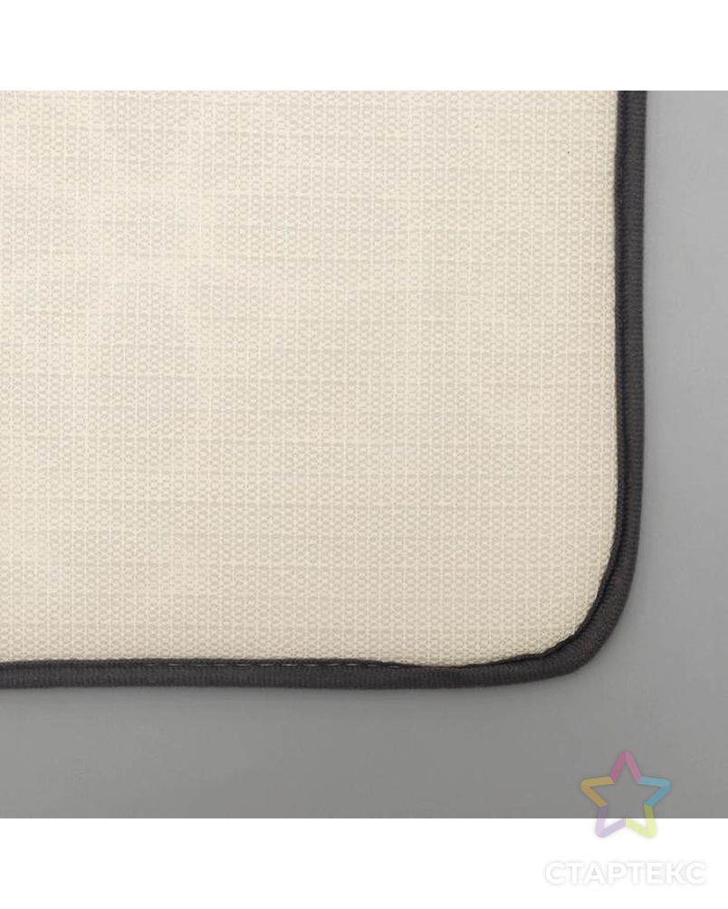 Набор ковриков для ванны и туалета Доляна «Мэри», 2 шт: 45×70, 39×45 см, цвет серый арт. СМЛ-144428-1-СМЛ0005432474 4