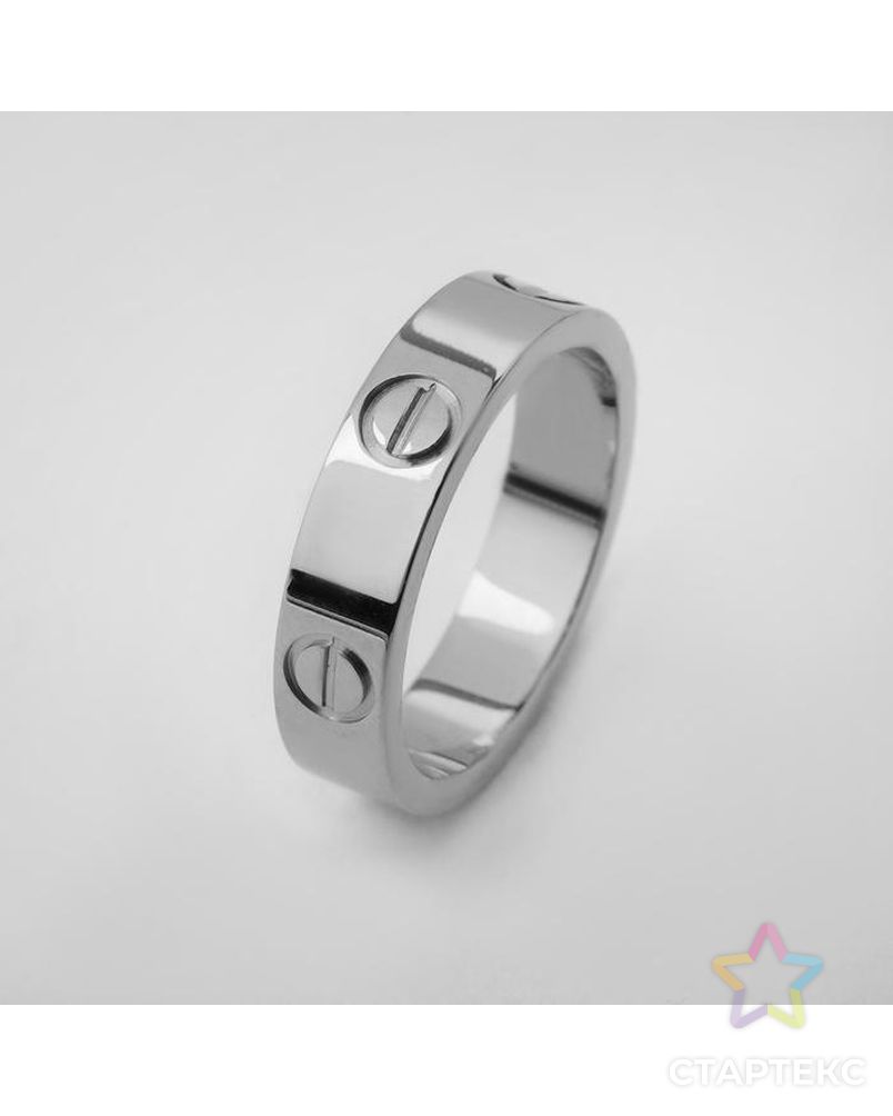 Кольцо "Гайки", цвет серебро, размер 18 арт. СМЛ-130537-2-СМЛ0005433540