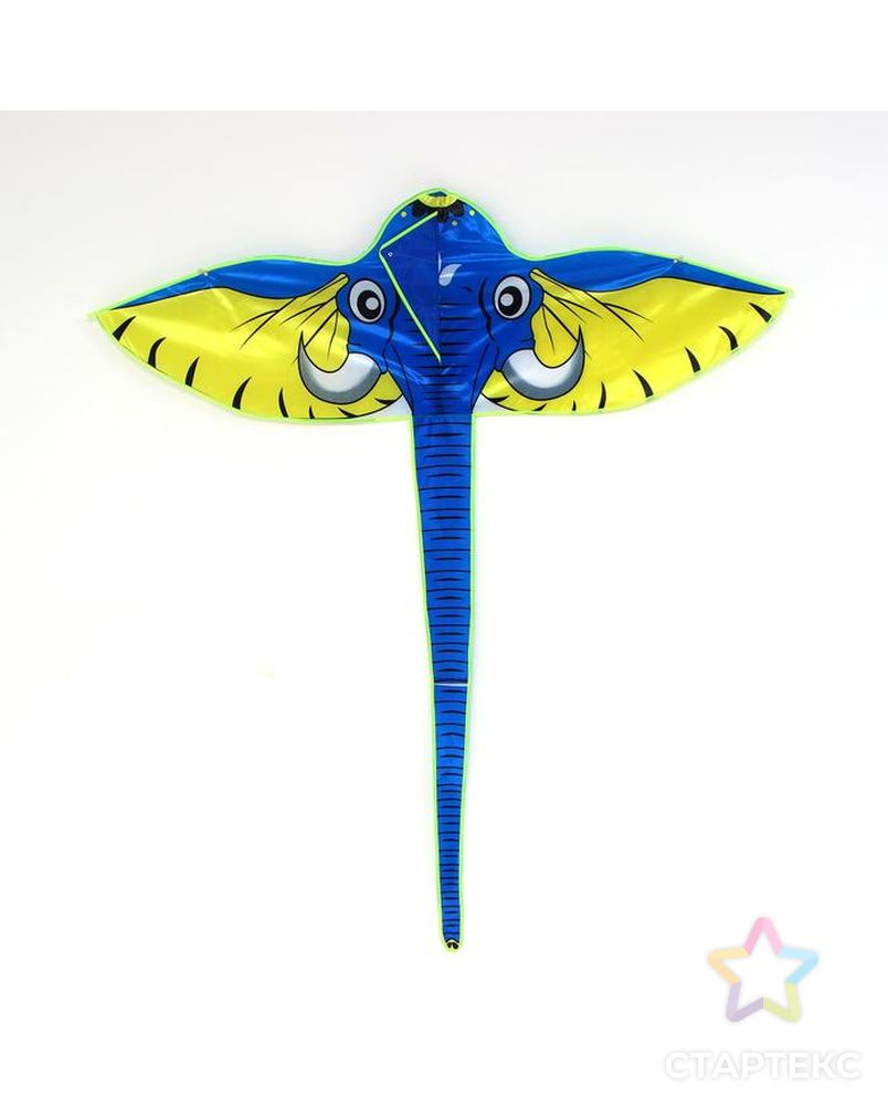 Воздушный змей "Слон" с леской, цвета МИКС арт. СМЛ-138437-1-СМЛ0005439487 1
