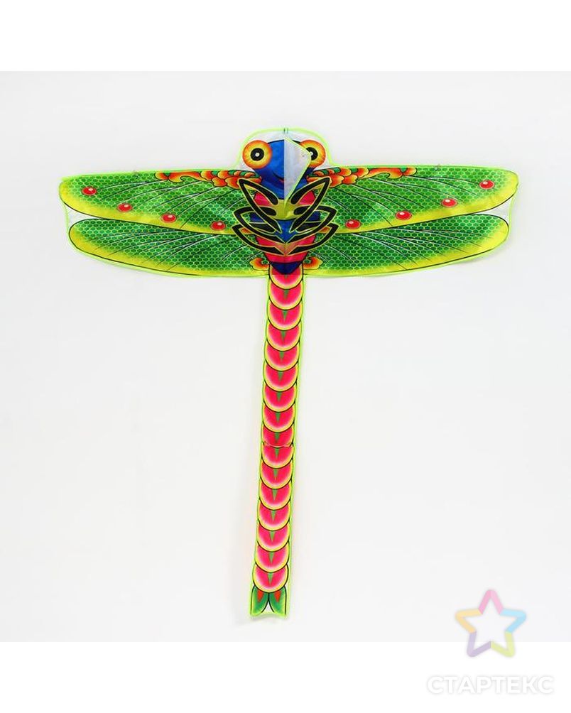 Воздушный змей "Стрекоза" с леской, цвета МИКС арт. СМЛ-138440-1-СМЛ0005439490 1