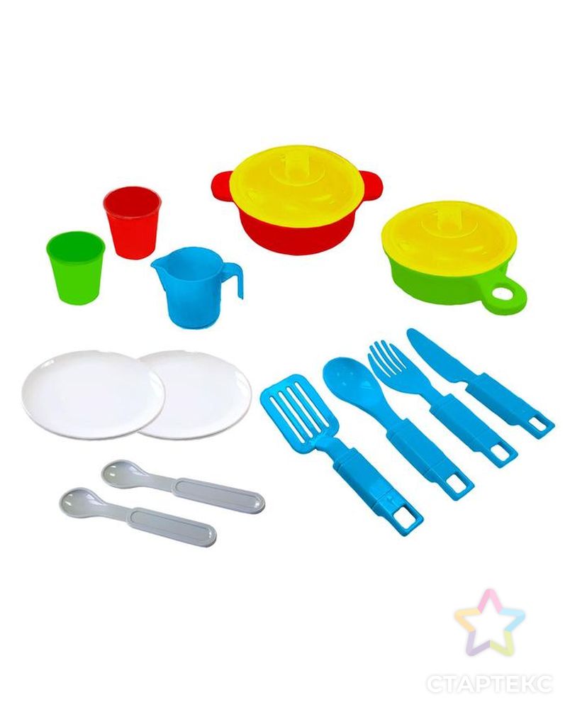 Набор посуды, 15 предметов НП02 арт. СМЛ-119016-1-СМЛ0005451139 1