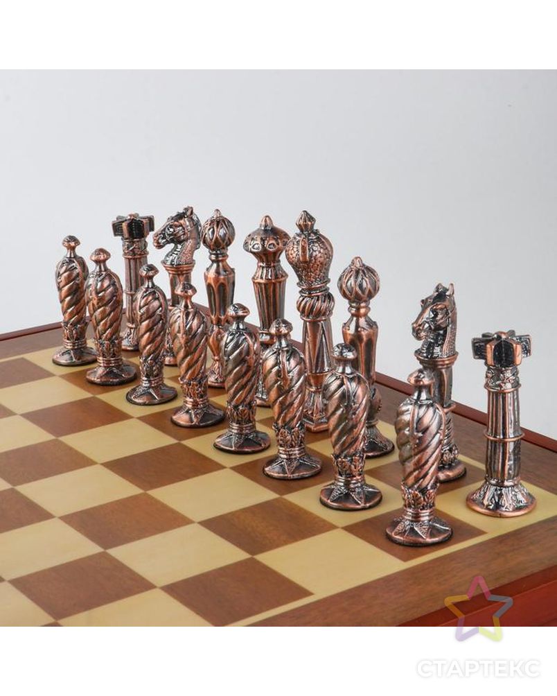 Шахматы сувенирные "Рыцарские" (доска 36х36х6 см, h=8.5 см, h=5.7 см) арт. СМЛ-139501-1-СМЛ0005467850 5