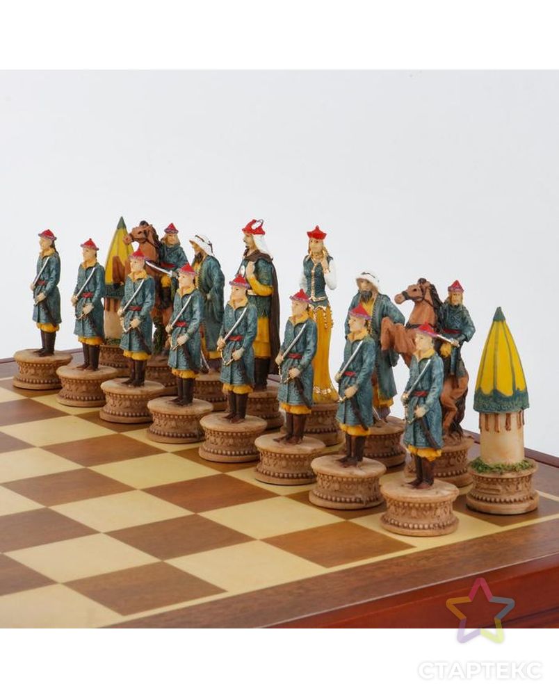 Шахматы сувенирные "Восточные" (доска 36х36х6 см, h=8 см, h=6.5 см) арт. СМЛ-139502-1-СМЛ0005467852 5