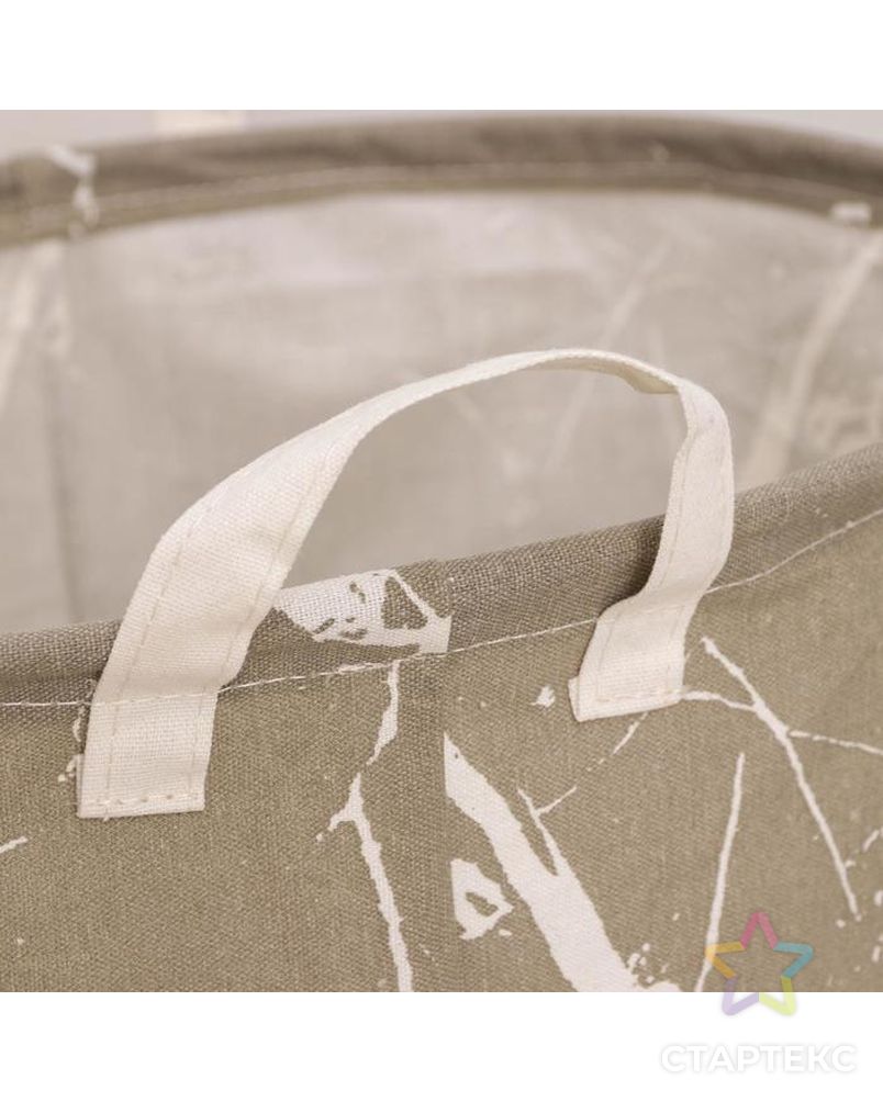 Корзина универсальная «Мрамор», 35×45 см, цвет белый арт. СМЛ-153794-3-СМЛ0005477675