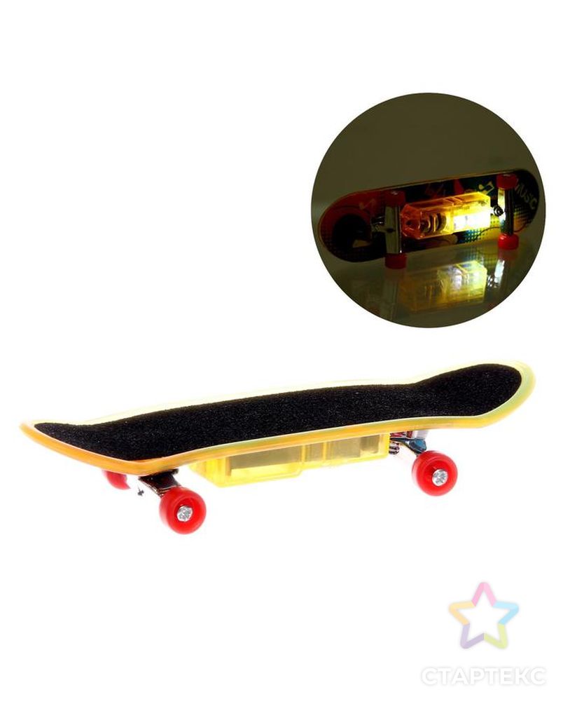 Пальчиковый скейт "Тони", со световыми эффектами, микс 4382427 арт. СМЛ-150712-1-СМЛ0005479108 1