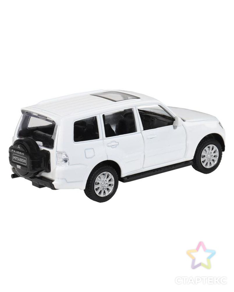 Машина металл "Mitsubishi Pajero 4WD Tubro" 1:43 цв белый, инерц,откр. двери  JB1251430 арт. СМЛ-123826-1-СМЛ0005488633 5