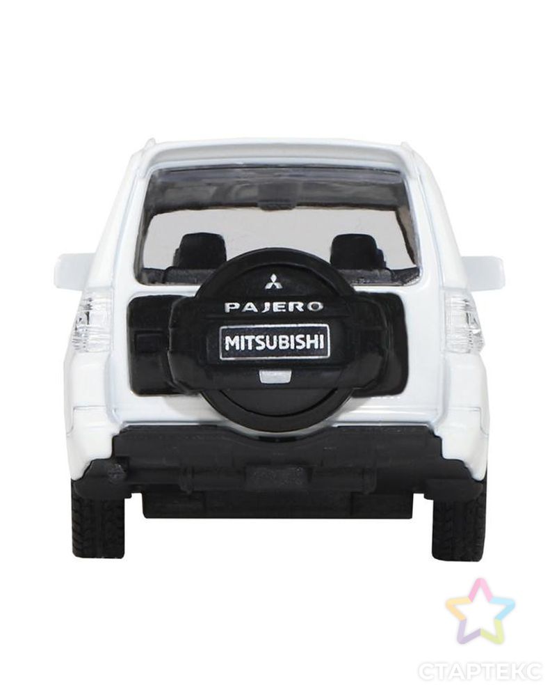 Машина металл "Mitsubishi Pajero 4WD Tubro" 1:43 цв белый, инерц,откр. двери  JB1251430 арт. СМЛ-123826-1-СМЛ0005488633 7