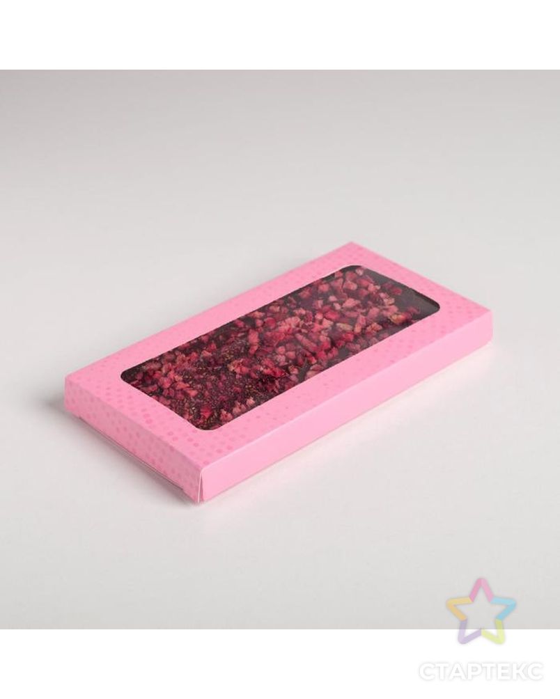 Коробка для шоколада «Для сладкой жизни», с окном, 17,3 × 8,8 × 1,5 см арт. СМЛ-135791-1-СМЛ0005490727 1