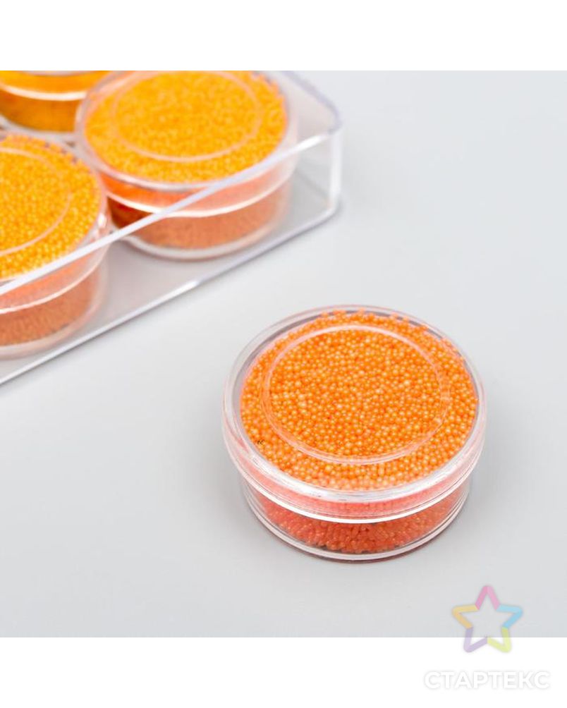 Микробисер стекло "Оттенки оранжевого" МИКС 1 баночка=10 гр=1 набор арт. СМЛ-209124-1-СМЛ0005493602 2