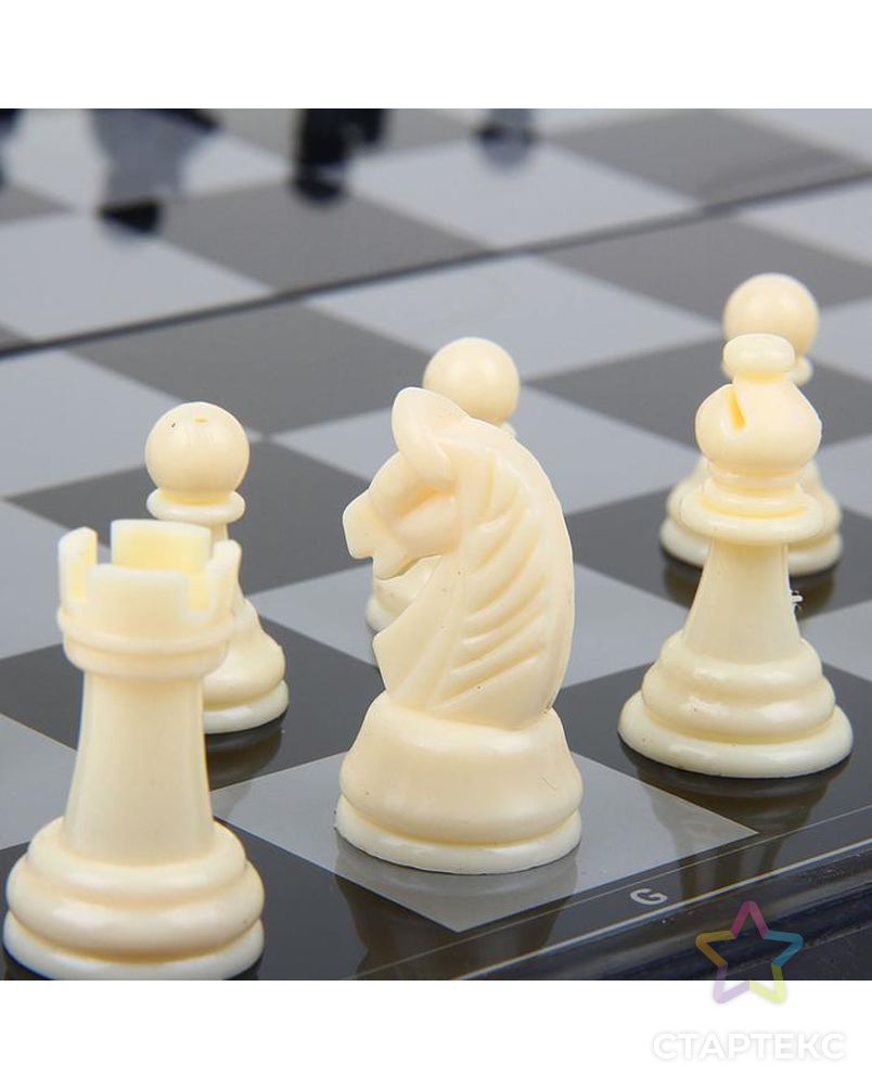 Игра "Шахматы", магнитная доска 32х32 см арт. СМЛ-67616-1-СМЛ0000551982 6